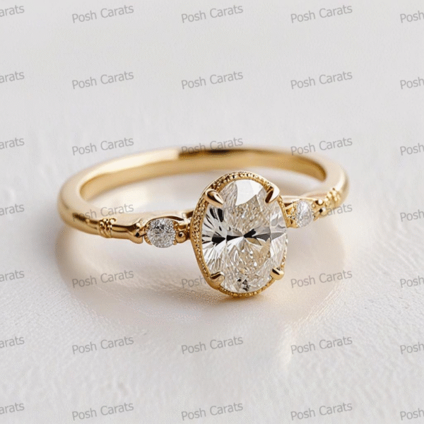 Moissanite Engagement Ring - Ethical Luxury Cut