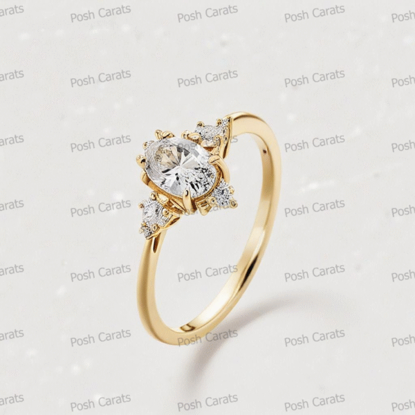 Moissanite Engagement Ring - Ethical Luxury Cut