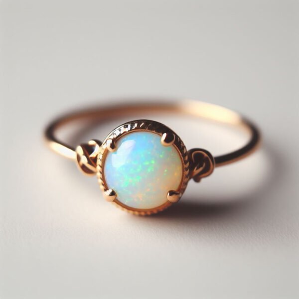 Natural Ethiopian Opal Ring 14k Gold Engagement rings by Posh Carats (Copy)