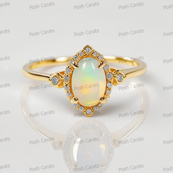 Ethiopian Opal Ring – Handmade Gemstone Jewelry by Posh Carats