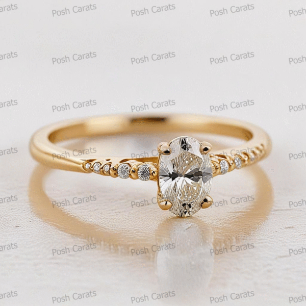 Moissanite Engagement Ring - Ethical Luxury Cut
