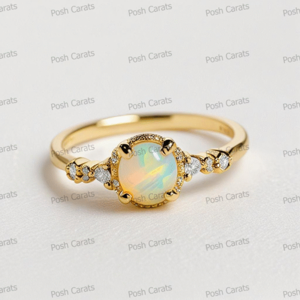 Ethiopian Opal Ring – Handmade Gemstone Jewelry by Posh Carats