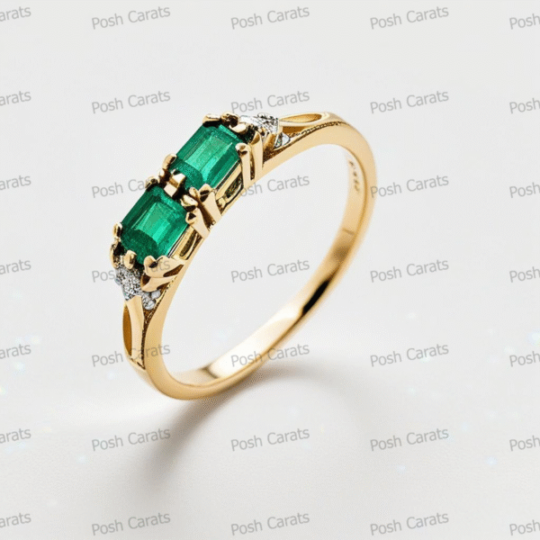 Emerald Ring - Elegant May Gemstone Jewelry by Posh Carats