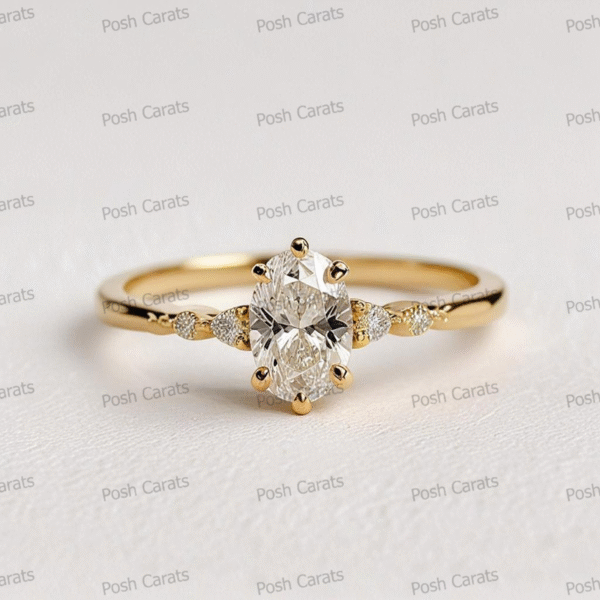 Moissanite Engagement Ring - Ethical Luxury Cut