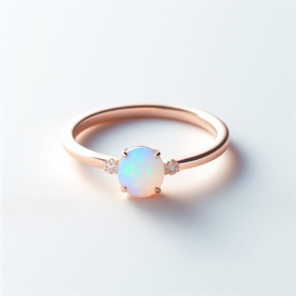 Natural Ethiopian Opal Ring 14k Gold Engagement rings by Posh Carats (Copy)