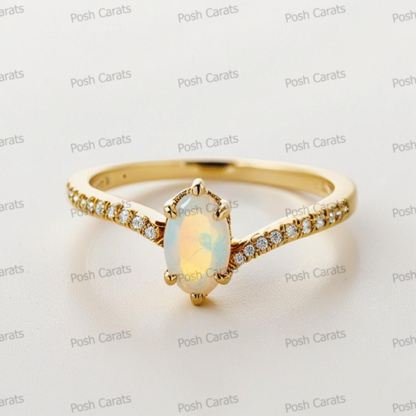 Ethiopian Opal Ring – Handmade Gemstone Jewelry by Posh Carats