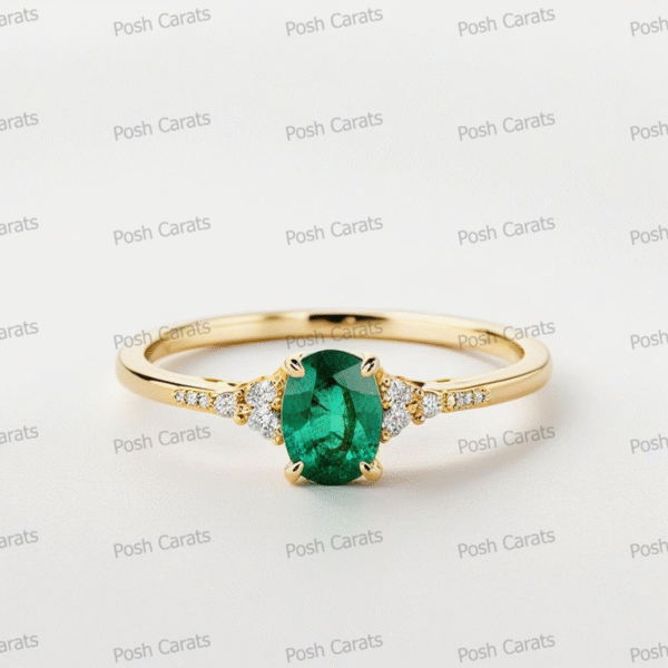Emerald Ring - Elegant May Gemstone Jewelry by Posh Carats