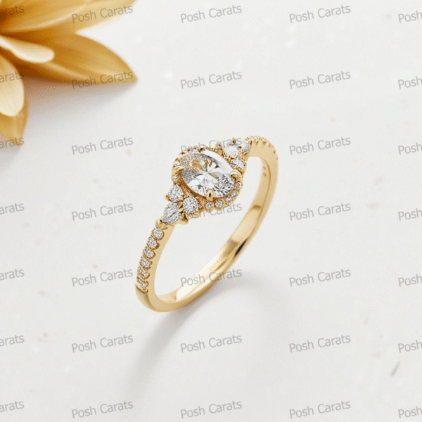 Moissanite Engagement Ring - Ethical Luxury Cut
