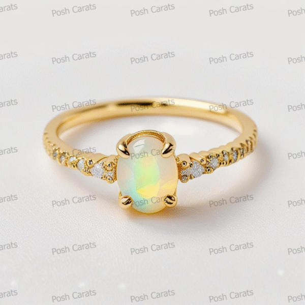 Ethiopian Opal Ring – Handmade Gemstone Jewelry by Posh Carats