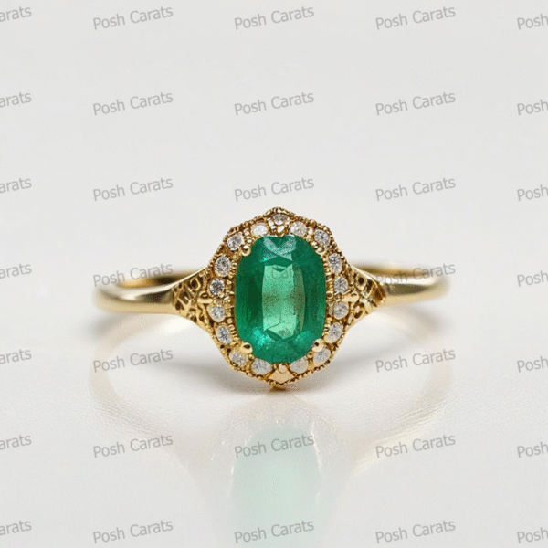 Emerald Ring - Elegant May Gemstone Jewelry by Posh Carats