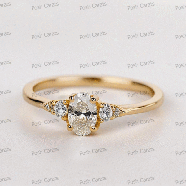 Moissanite Engagement Ring - Ethical Luxury Cut