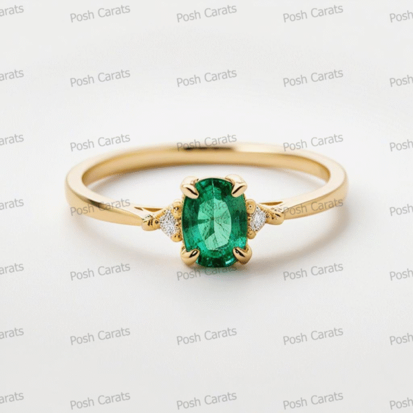 Emerald Ring - Elegant May Gemstone Jewelry by Posh Carats