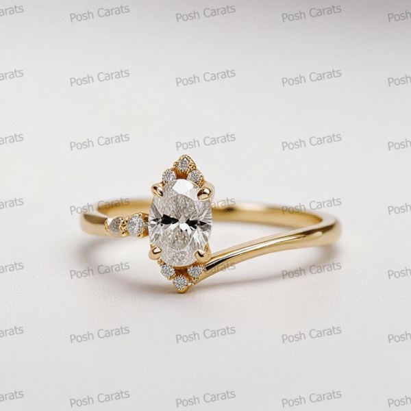 Moissanite Engagement Ring - Ethical Luxury Cut