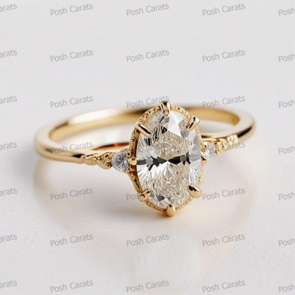Moissanite Engagement Ring - Ethical Luxury Cut