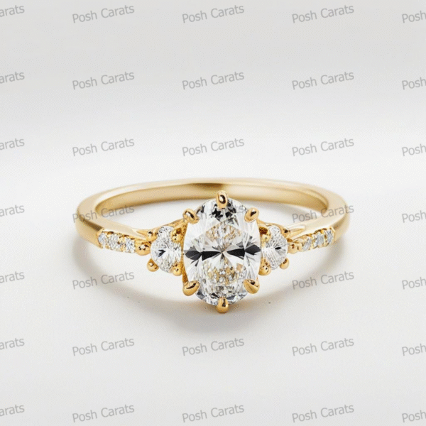 Moissanite Engagement Ring - Ethical Luxury Cut