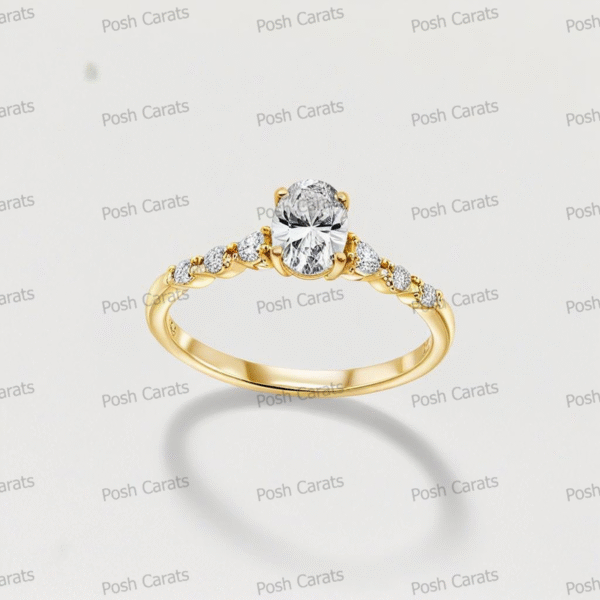 Moissanite Engagement Ring - Ethical Luxury Cut