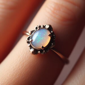 Natural Ethiopian Opal Ring 14k Gold Engagement rings by Posh Carats