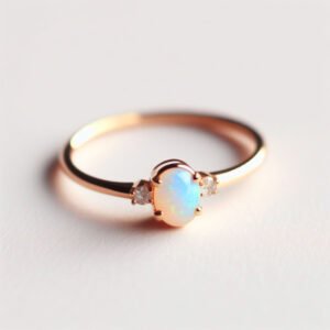 Natural Ethiopian Opal Ring 14k Gold Engagement rings by Posh Carats (Copy)