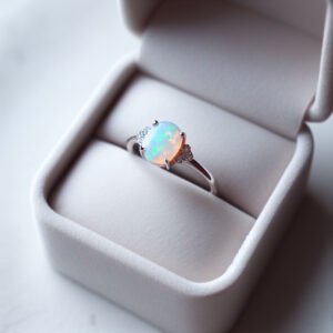 Natural Ethiopian Opal Ring 14k Gold Engagement rings by Posh Carats