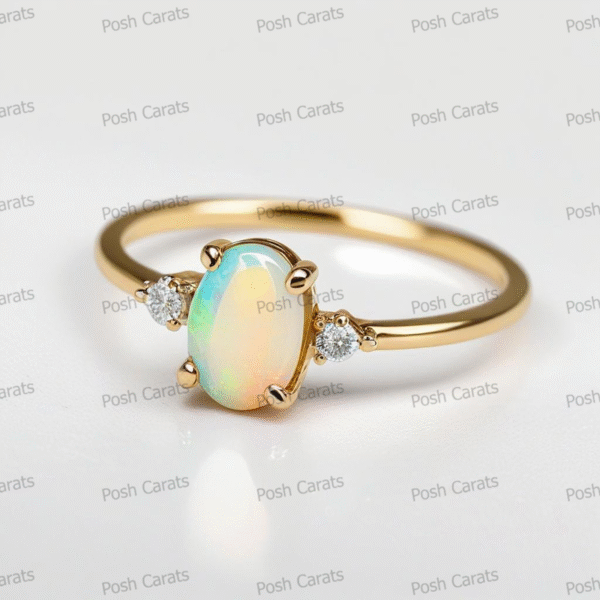 Ethiopian Opal Ring – Handmade Gemstone Jewelry by Posh Carats