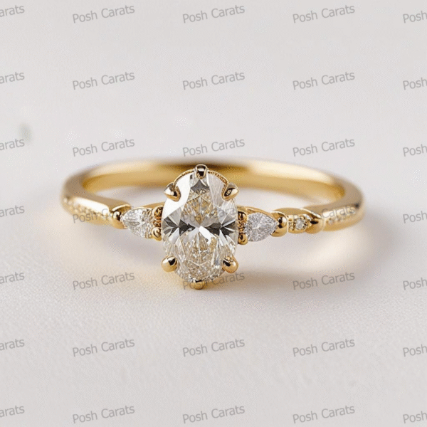 Moissanite Engagement Ring - Ethical Luxury Cut