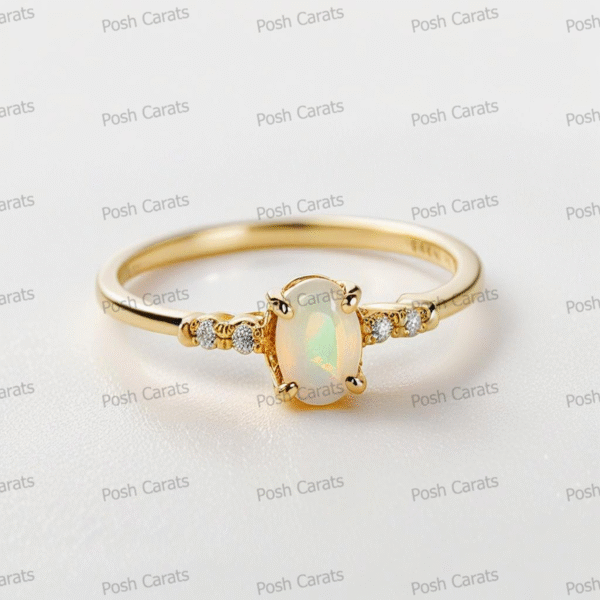 Ethiopian Opal Ring – Handmade Gemstone Jewelry by Posh Carats