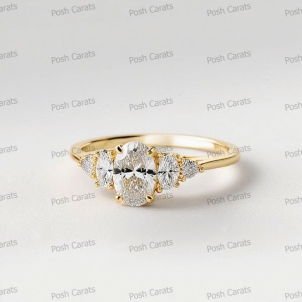 Moissanite Engagement Ring - Ethical Luxury Cut