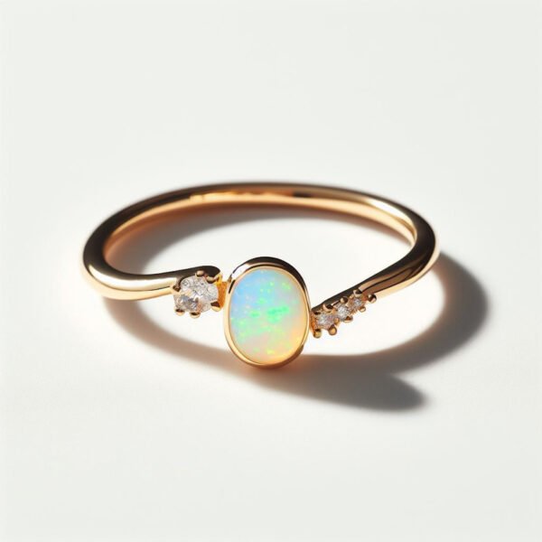 Natural Ethiopian Opal Ring 14k Gold Engagement rings by Posh Carats (Copy)