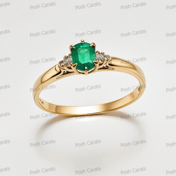 Emerald Ring - Elegant May Gemstone Jewelry by Posh Carats
