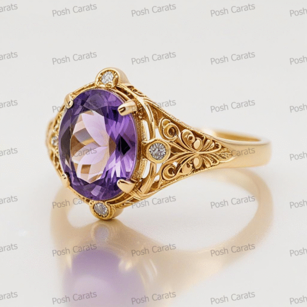 Amethyst Rings - Elegant February Birthstone Jewelry | Posh Carats