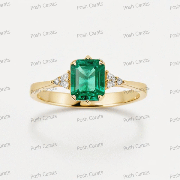 Emerald Ring - Elegant May Gemstone Jewelry by Posh Carats