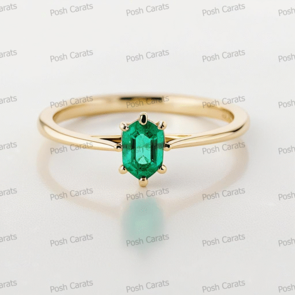 Emerald Ring - Elegant May Gemstone Jewelry by Posh Carats
