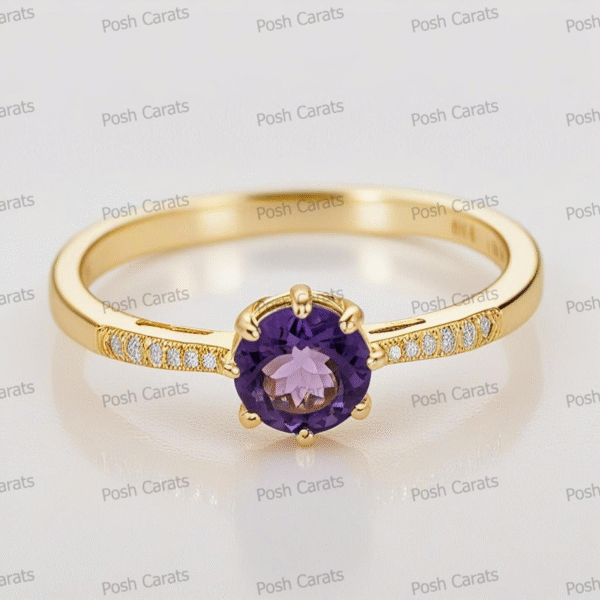 Amethyst Rings - Elegant February Birthstone Jewelry | Posh Carats