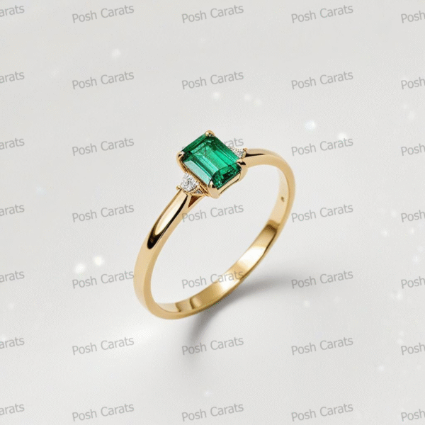 Emerald Ring - Elegant May Gemstone Jewelry by Posh Carats