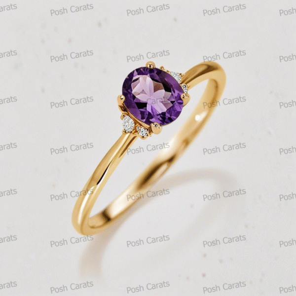 Amethyst Rings - Elegant February Birthstone Jewelry | Posh Carats