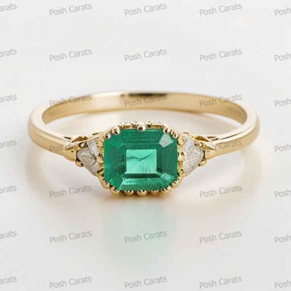 Emerald Ring - Elegant May Gemstone Jewelry by Posh Carats