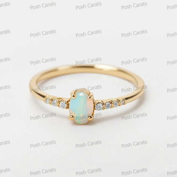 Ethiopian Opal Ring – Handmade Gemstone Jewelry by Posh Carats