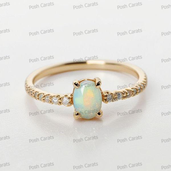 Ethiopian Opal Ring – Handmade Gemstone Jewelry by Posh Carats