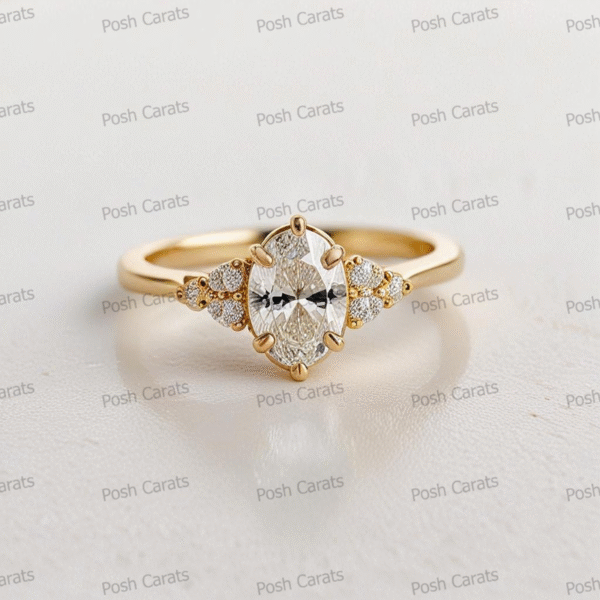 Moissanite Engagement Ring - Ethical Luxury Cut