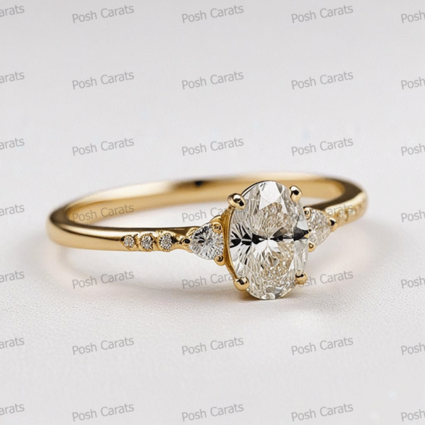 Moissanite Engagement Ring - Ethical Luxury Cut