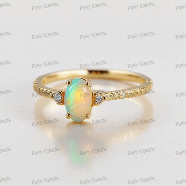 Ethiopian Opal Ring – Handmade Gemstone Jewelry by Posh Carats