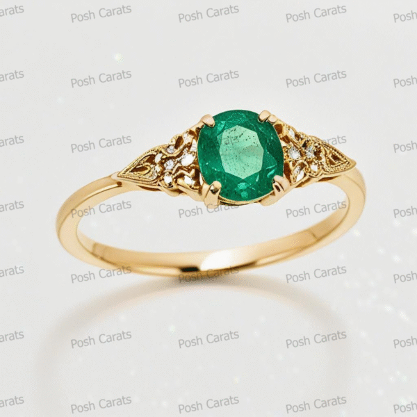 Emerald Ring - Elegant May Gemstone Jewelry by Posh Carats