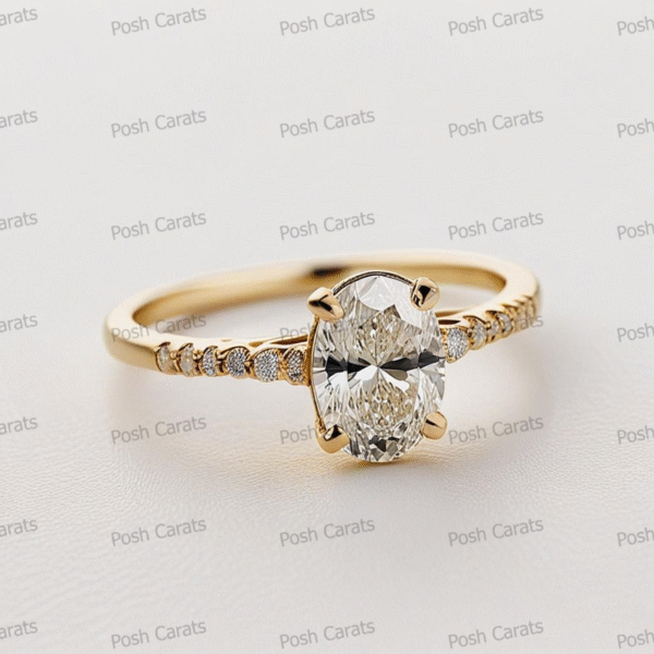 Moissanite Engagement Ring - Ethical Luxury Cut