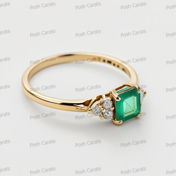Emerald Ring - Elegant May Gemstone Jewelry by Posh Carats