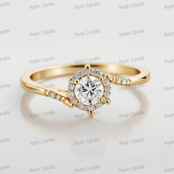 Moissanite Engagement Ring - Ethical Luxury Cut