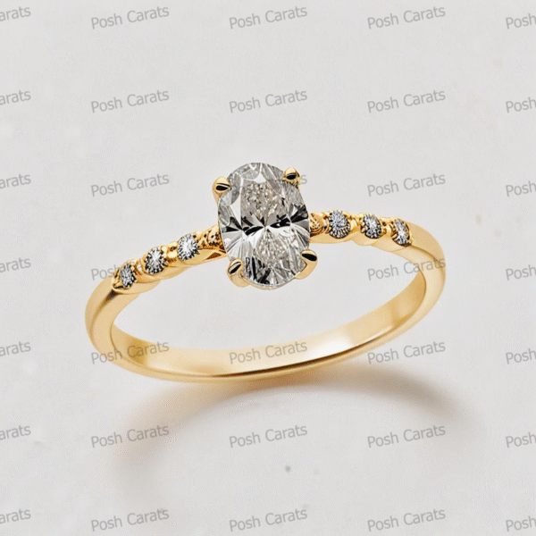 Moissanite Engagement Ring - Ethical Luxury Cut