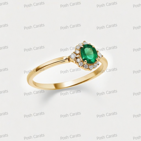 Emerald Ring - Elegant May Gemstone Jewelry by Posh Carats