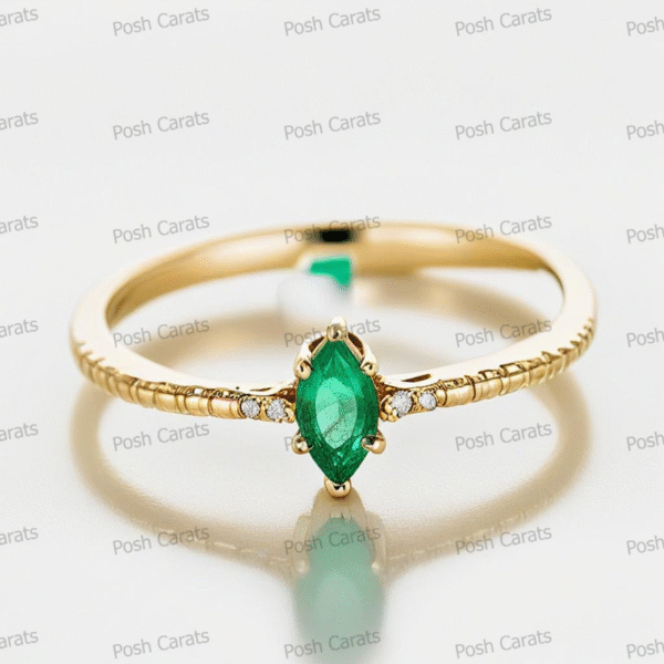 Emerald Ring - Elegant May Gemstone Jewelry by Posh Carats