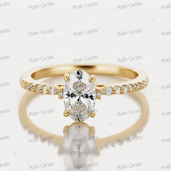 Moissanite Engagement Ring - Ethical Luxury Cut