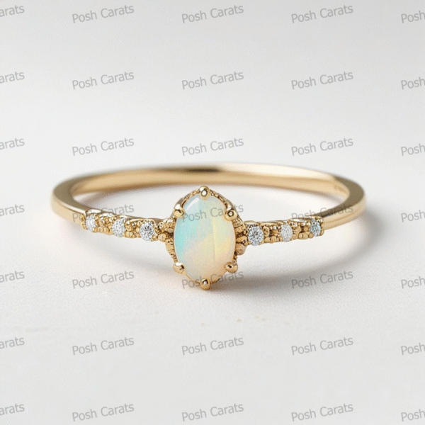 Ethiopian Opal Ring – Handmade Gemstone Jewelry by Posh Carats